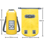 Túi khô chống nước ngoài trời dây đeo vai đôi, dung tích: 20L, 20L