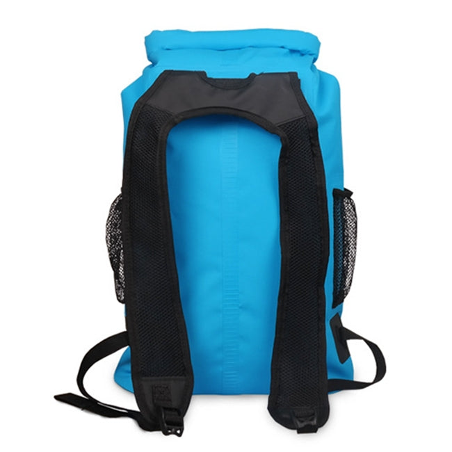 Túi khô chống nước ngoài trời dây đeo vai đôi túi thùng PVC, dung tích: 25L