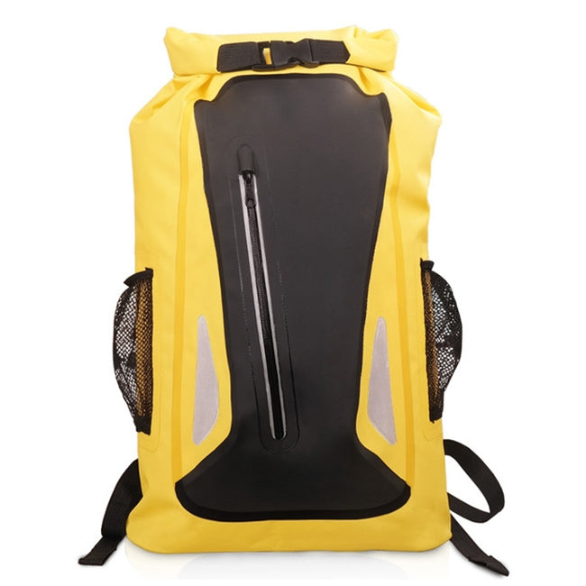 Túi khô chống nước ngoài trời dây đeo vai đôi túi thùng PVC, dung tích: 25L