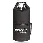 Túi khô chống nước ngoài trời dây đeo vai đôi túi thùng PVC, dung tích: 10L, 10L