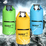 Túi khô chống nước ngoài trời dây đeo vai đôi túi thùng PVC, dung tích: 10L, 10L