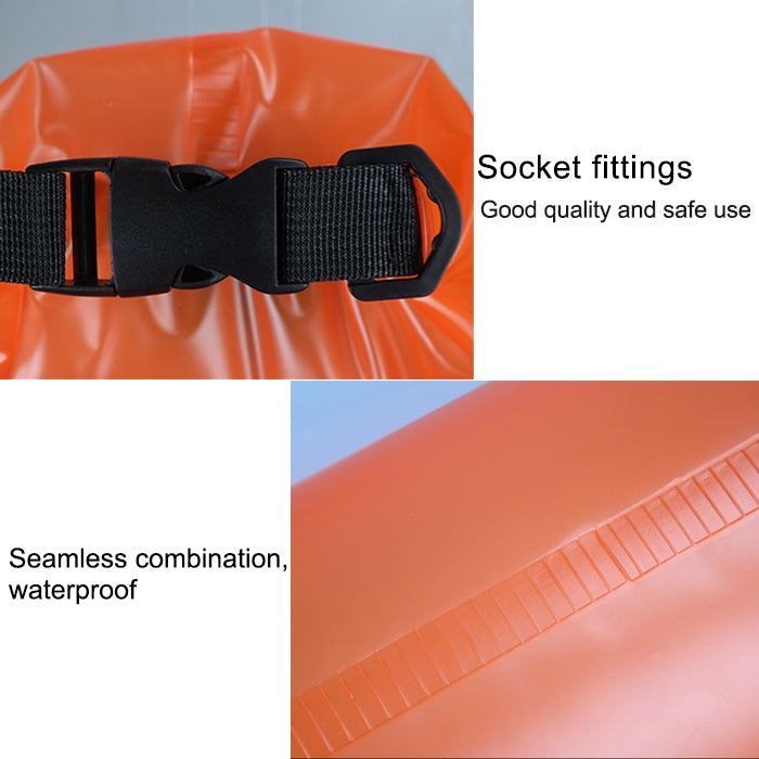 Túi khô chống nước đeo vai đơn ngoài trời, túi thùng PVC, dung tích: 10L, 10L