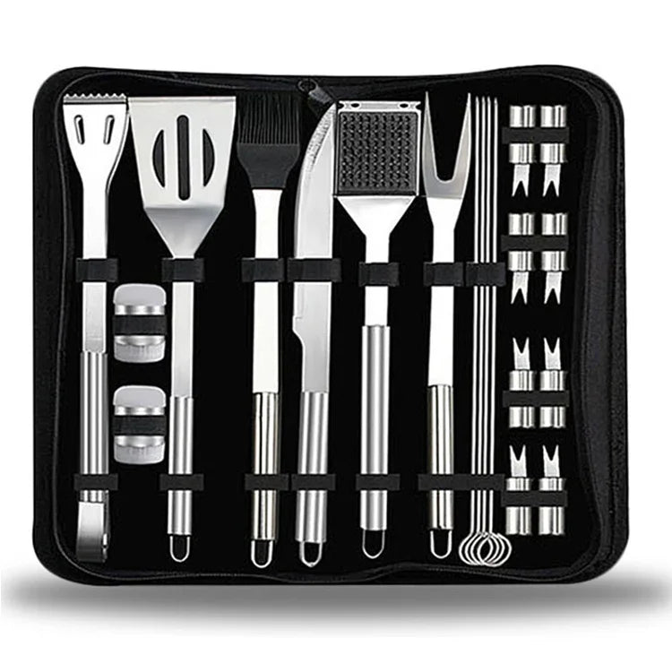 Bộ dụng cụ ăn uống ngoài trời 20 trong 1 cho cắm trại nướng, 20 trong 1