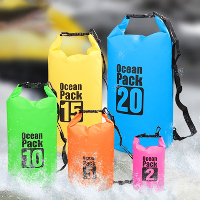 Túi đeo vai đơn chống nước ngoài trời, túi khô, túi thùng PVC, dung tích: 10L, dung tích: 10L (Hồng), dung tích: 10L (Cam), dung tích: 10L (Xanh lá), dung tích: 10L (Xanh da trời), dung tích: 10L (Vàng), dung tích: 10L (Đen), dung tích: 10L (Xanh đậm)