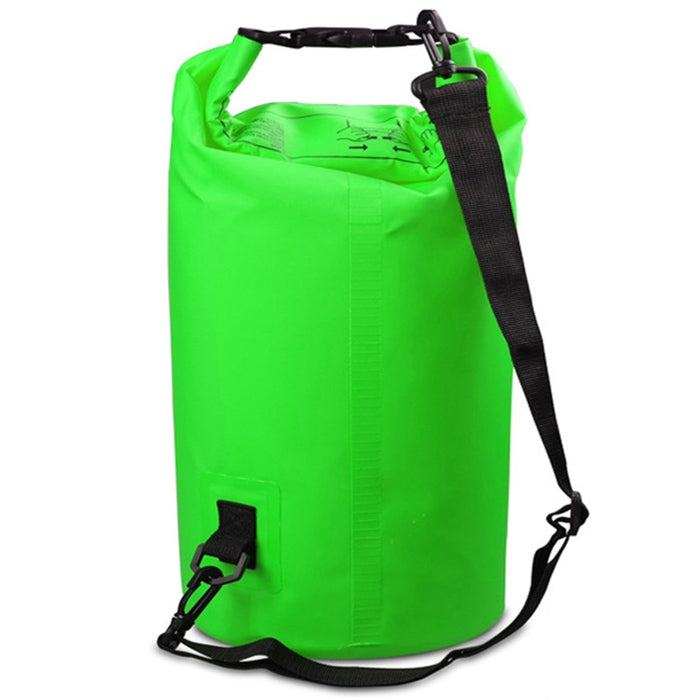 Túi đeo vai đơn chống nước ngoài trời, túi khô, túi thùng PVC, dung tích: 10L, dung tích: 10L (Hồng), dung tích: 10L (Cam), dung tích: 10L (Xanh lá), dung tích: 10L (Xanh da trời), dung tích: 10L (Vàng), dung tích: 10L (Đen), dung tích: 10L (Xanh đậm)