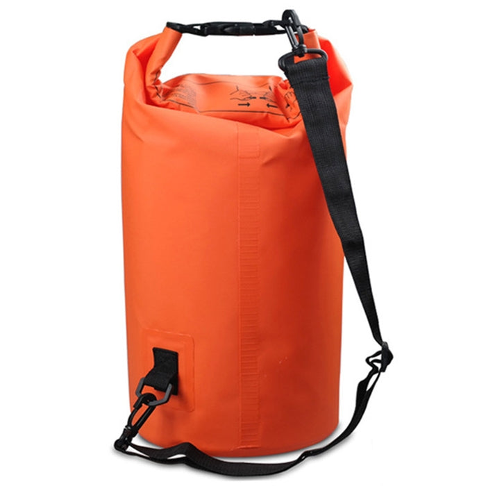 Túi đeo vai đôi chống nước ngoài trời, túi khô, túi thùng PVC, dung tích: 20L, dung tích: 20L (Xanh da trời), dung tích: 20L (Vàng), dung tích: 20L (Đen), dung tích: 20L (Xanh đậm), dung tích: 20L (Cam), dung tích: 20L (Hồng), dung tích: 20L (Xanh lá)