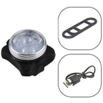Bộ Đèn COB 160LM Ánh Sáng Trắng Sạc USB Chống Nước 4 Cấp Đèn Pha / Đèn Hậu Xe Đạp, Ánh Sáng Trắng