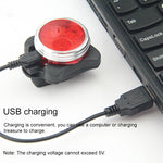 Bộ Đèn COB 160LM Ánh Sáng Trắng Sạc USB Chống Nước 4 Cấp Đèn Pha / Đèn Hậu Xe Đạp, Ánh Sáng Trắng