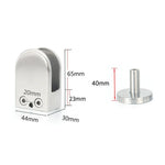 Kẹp cố định thanh đỡ miệng cá kính bằng thép không gỉ 304 với thanh 14x40mm, thông số: XL, XL, kèm thanh 14x40mm