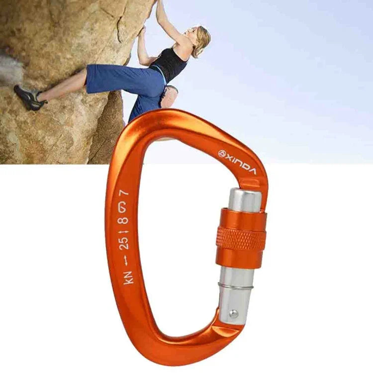 XINDA XD-Q9628 Khóa an toàn hình D chuyên nghiệp cho leo núi, thiết bị leo núi ngoài trời, XD-Q9628 (Đen), XD-Q9628 (Cam), XD-Q9628 (Xanh dương)