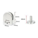 Kẹp cố định thanh đỡ miệng cá kính thép không gỉ 304 với thanh 14x40mm, thông số kỹ thuật: M, M, với thanh 14x40mm