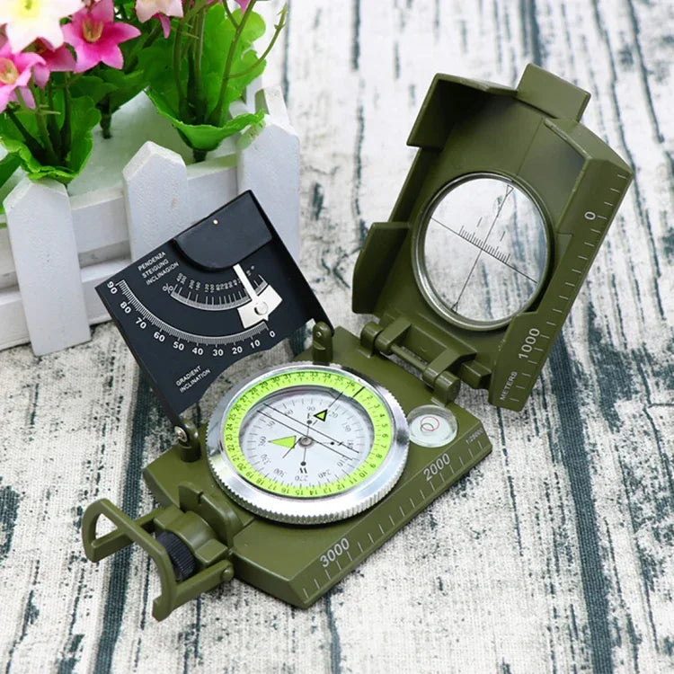 La bàn Mỹ đa chức năng địa chất du lịch quân sự GoldGood K4074 có màn hình phát quang, K4074