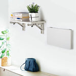 Kệ lò xo thép không gỉ gắn tường kiểu K gập được 20 inch cho bàn ăn, 20 inch