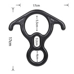 XINDA XD8602 Thiết bị cứu hộ leo núi hình số 8 có tai cong, thiết bị hãm dây leo núi