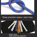 Dây phụ trợ leo núi, dây tĩnh an toàn cứu hộ, chiều dài: 15m, đường kính: 10mm, chiều dài: 15m, đường kính: 10mm