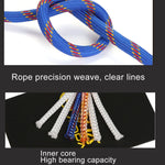 Dây phụ trợ leo núi, dây tĩnh an toàn cứu hộ, chiều dài: 10m, đường kính: 10mm, chiều dài: 10m, đường kính: 10mm