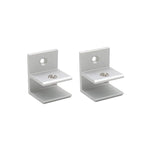 10 cái kẹp kết hợp kính hợp kim nhôm loại F, kẹp cố định ngăn tủ, kích thước: S, kẹp 5-10mm, loại F, S, kẹp 5-10mm