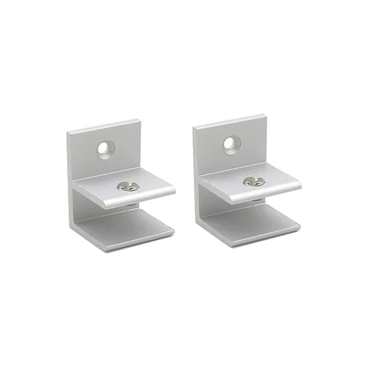 10 cái kẹp kết hợp kính hợp kim nhôm loại F, kẹp cố định ngăn tủ, kích thước: S, kẹp 5-10mm, loại F, S, kẹp 5-10mm