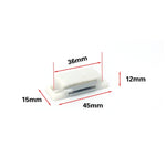 50 cái Cốc Hút Cửa Tủ Nam Châm Nhựa Mạnh, Phụ Kiện Nhà Tủ Quần Áo Kệ Sách, Kích thước: S, S