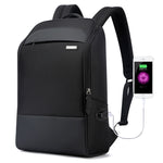 Túi đeo vai đôi chống trộm chống thấm nước dung tích lớn Bopai 751-006881, có cổng sạc USB, kích thước: 30x14x44cm, mã 751-006881