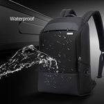 Túi đeo vai đôi chống trộm chống thấm nước dung tích lớn Bopai 751-006881, có cổng sạc USB, kích thước: 30x14x44cm, mã 751-006881