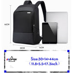 Túi đeo vai đôi chống trộm chống thấm nước dung tích lớn Bopai 751-006881, có cổng sạc USB, kích thước: 30x14x44cm, mã 751-006881