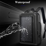 Balo laptop doanh nhân Bopai 751-006551 dung tích lớn, thoáng khí, phong cách thường ngày, có cổng USB ngoài, kích thước: 30 x 12 x 44cm, mã 751-006551
