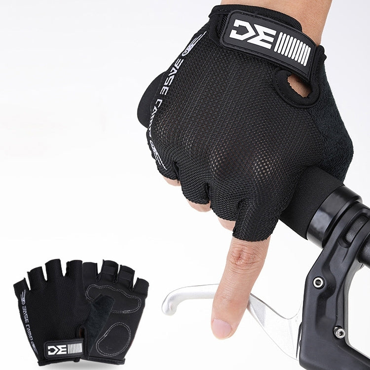 Găng tay nửa ngón xe đạp BaseCamp BC-204, vải Lycra, Kích thước: XL, Kích thước: XL