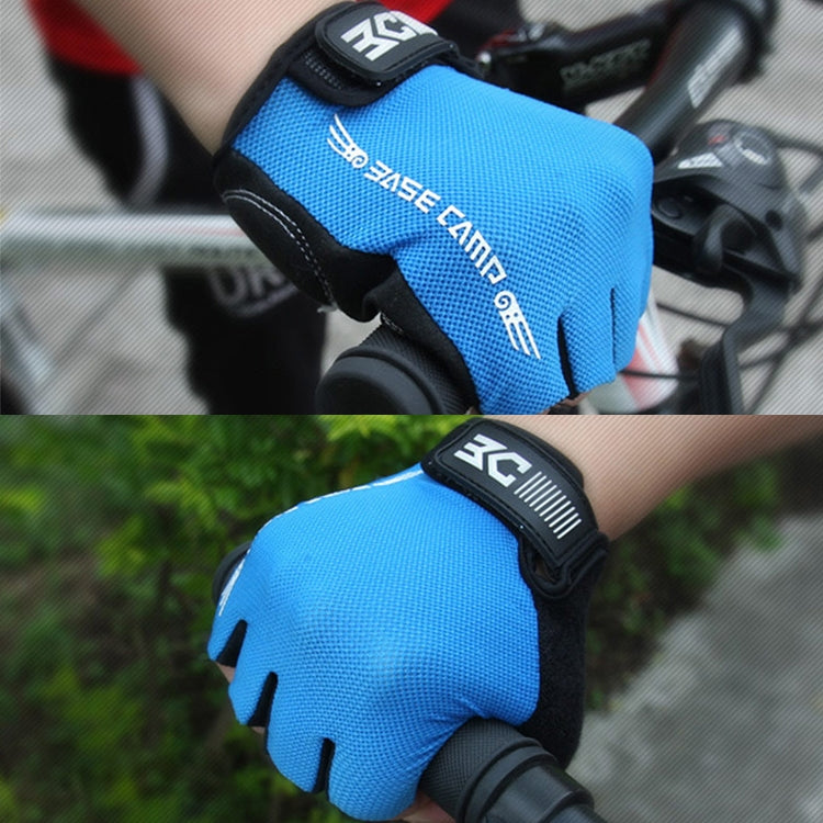 Găng tay nửa ngón xe đạp BaseCamp BC-204, vải Lycra, Kích thước: XL, Kích thước: XL
