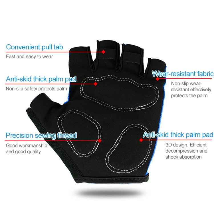 Găng tay nửa ngón xe đạp BaseCamp BC-204, vải Lycra, Kích thước: XL, Kích thước: XL
