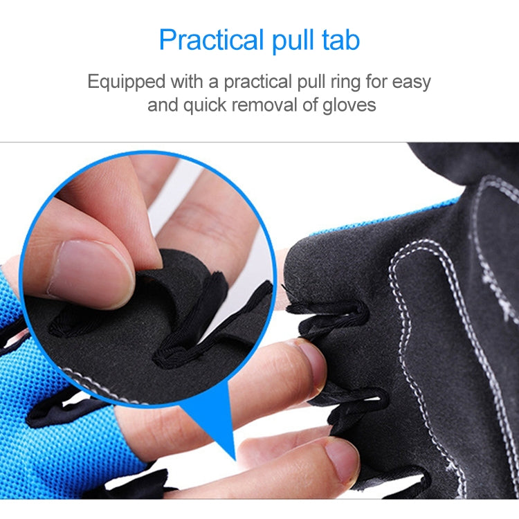 Găng tay nửa ngón xe đạp BaseCamp BC-204, vải Lycra, Kích thước: XL, Kích thước: XL
