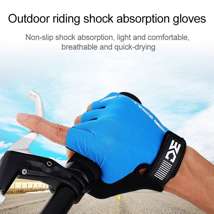 Găng tay nửa ngón xe đạp BaseCamp BC-204, vải Lycra, Kích thước: XL, Kích thước: XL