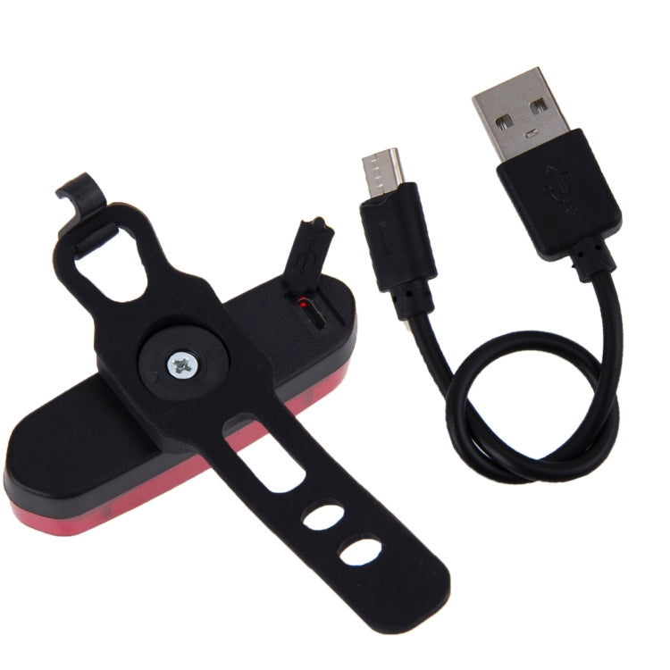 Đèn hậu xe đạp LED hai màu có thể tháo rời sạc USB AQY-096 IPX4, Trắng & Đỏ, Xanh & Đỏ
