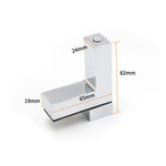 Kẹp Cố Định Hợp Kim Kẽm Đánh Bóng Bóng Loại F 3-24mm Cho Kính Gỗ Bảng Tầng Giá Đỡ, 3-24mm Bóng