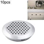 10 cái Lỗ Thoáng Tròn Tủ Bếp Bề Mặt Vát 25mm Lưới Che Bằng Thép Không Gỉ Có Lỗ Nhỏ, 25mm Vát