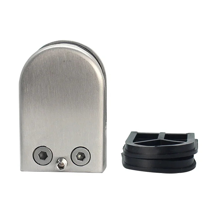 Kẹp Cố Định Đáy Phẳng 9-14mm Đánh Bóng Mờ Thép Không Gỉ 201 Kẹp Kính Gỗ Bảng Tầng Giá Đỡ, 9-14mm, Đáy Phẳng, Thép Không Gỉ 201
