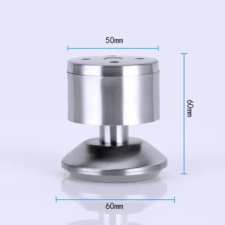 Chân tủ, sofa, đồ nội thất bằng cột thép không gỉ dày, vân dây, chiều cao: 60mm