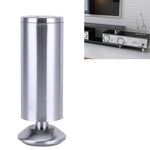 Chân tủ, sofa, đồ nội thất bằng cột thép không gỉ dày, vân dây, chiều cao: 150mm
