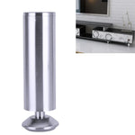 Chân tủ, sofa, đồ nội thất bằng cột thép không gỉ dày, vân dây, chiều cao: 180mm