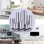Chân tủ, sofa, đồ nội thất bằng cột thép không gỉ dày, vân dây, chiều cao: 350mm