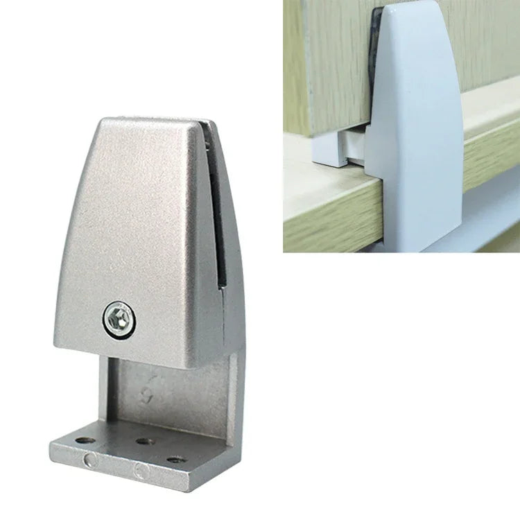 Kẹp cố định màn hình bàn làm việc hợp kim nhôm hình chữ L (Bạc), Hình chữ L (Bạc)