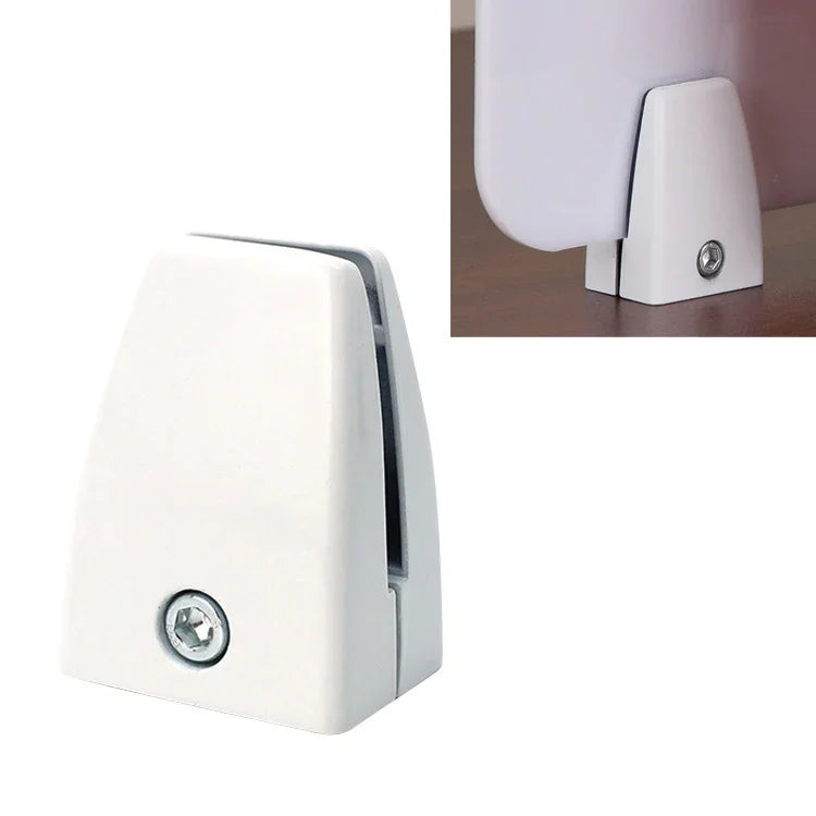 Kẹp cố định màn hình bàn làm việc hợp kim nhôm hình phẳng (Trắng), Hình phẳng (Trắng)