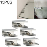 15 cái kẹp cố định kính hợp kim nhôm một lỗ, S, 8mm, S, 8mm