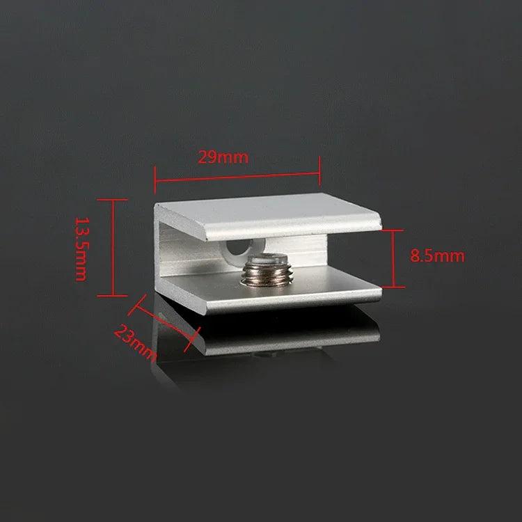 15 cái kẹp cố định kính hợp kim nhôm một lỗ, S, 8mm, S, 8mm