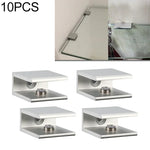 10 cái kẹp cố định kính hợp kim nhôm một lỗ, S, 10mm, S, 10mm