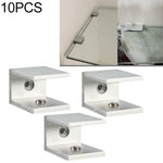 10 cái kẹp cố định kính hợp kim nhôm một lỗ, S, 18mm, S, 18mm