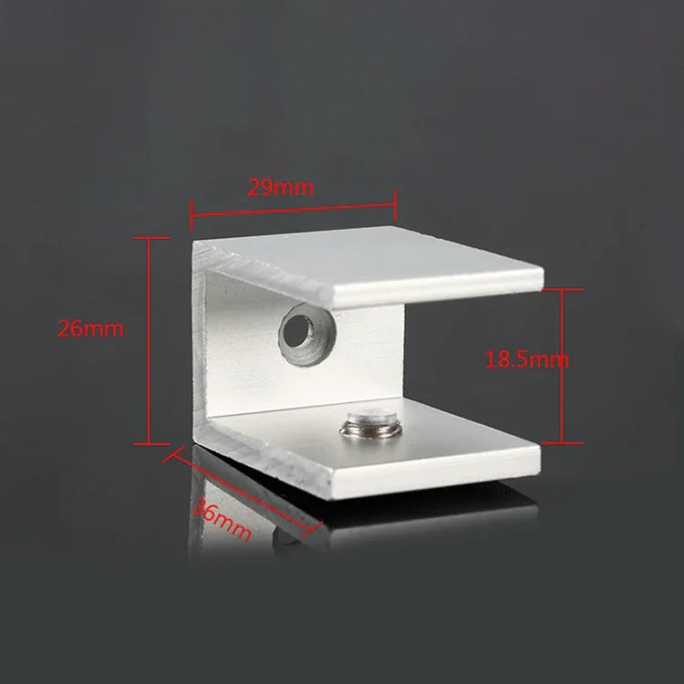 10 cái kẹp cố định kính hợp kim nhôm một lỗ, S, 18mm, S, 18mm