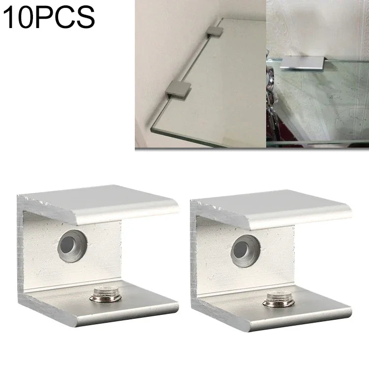 10 cái kẹp cố định kính hợp kim nhôm một lỗ, S, 20mm, S, 20mm