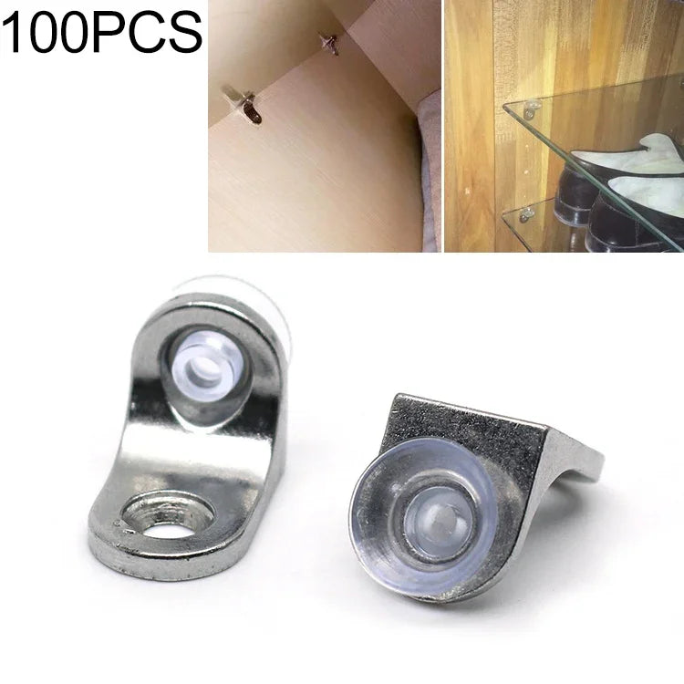 100 cái giá đỡ tấm hút lớp sáng hợp kim kẽm tròn dày, D, Trọng lượng: 4.2g, Tròn, D