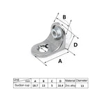 100 cái giá đỡ tấm hút lớp sáng hợp kim kẽm tròn dày, D, Trọng lượng: 4.2g, Tròn, D